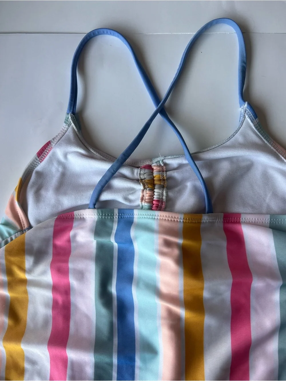wonder nation Kids One-Piece Swimsuit - Pink, Blue, Yellow, Mint